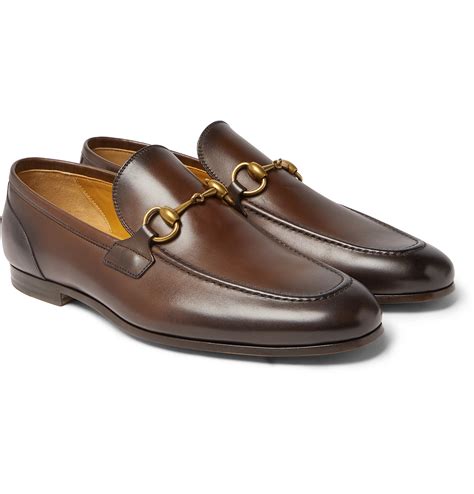 men gucci loafers brown style